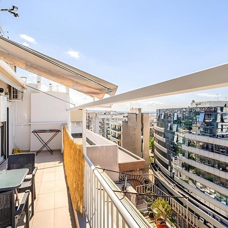 Elegant, Modern & Spacious Apartment In Thessaloniki With Balcony Eksteriør billede